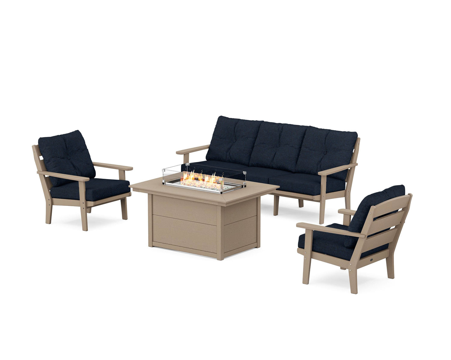 Lakeside Deep Seating Fire Pit Table Set