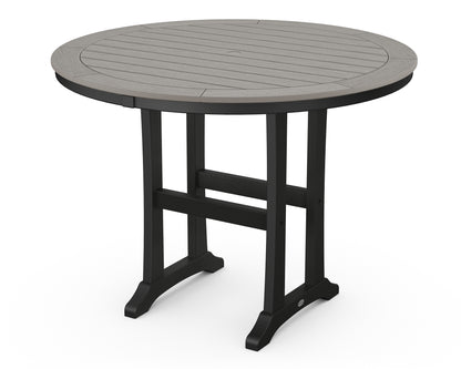 Nautical Trestle 48" Round Counter Table