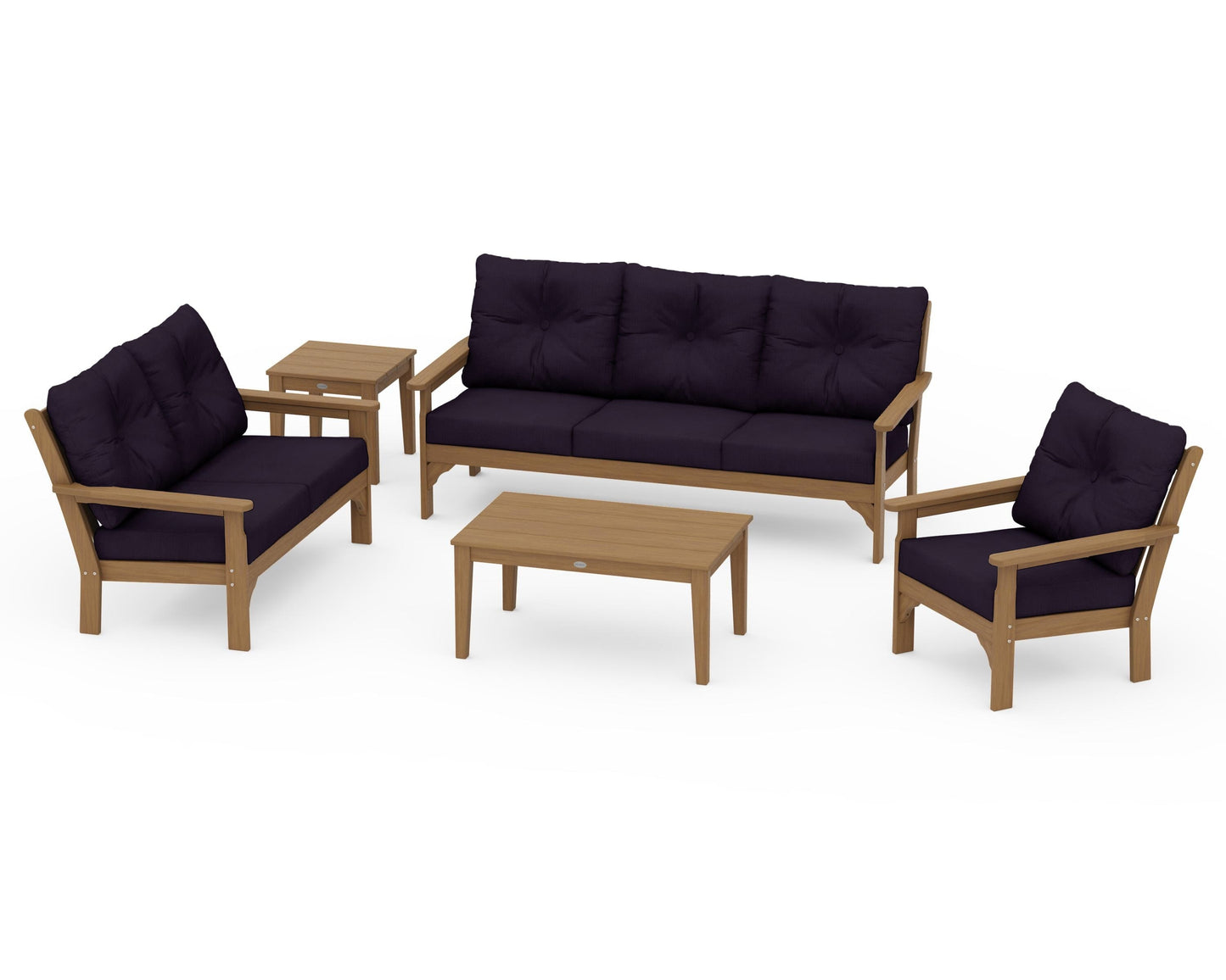 Vineyard 5 Piece Deep Seating Set