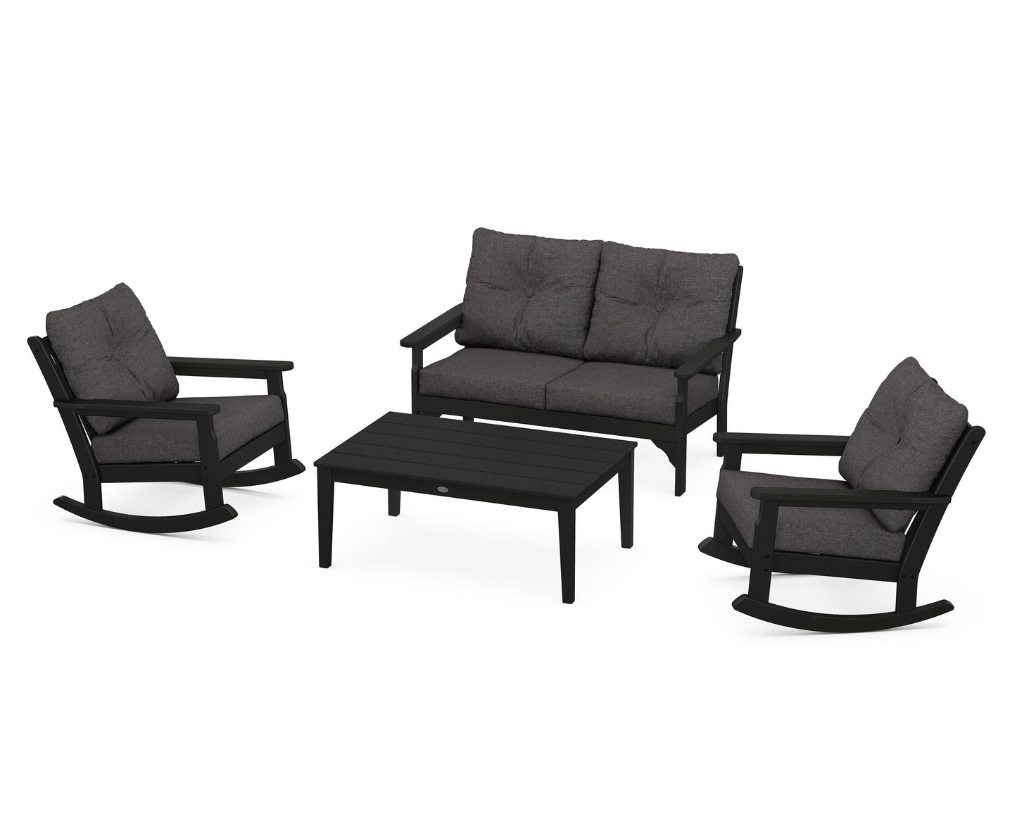 Vineyard 4-Piece Deep Seating Rocking Chair Set