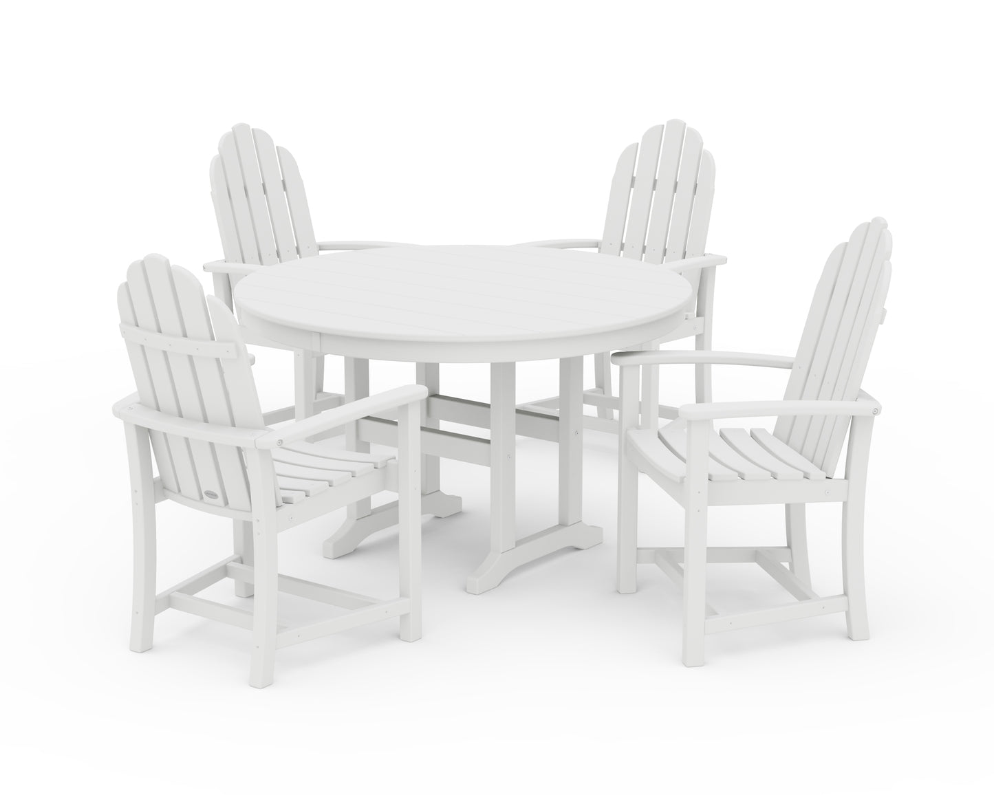 Classic Adirondack 5-Piece Round Farmhouse Dining Set