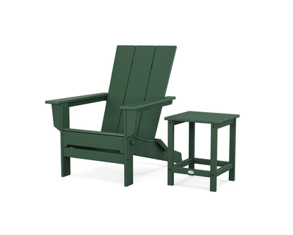 Modern Studio Folding Adirondack Chair with Side Table