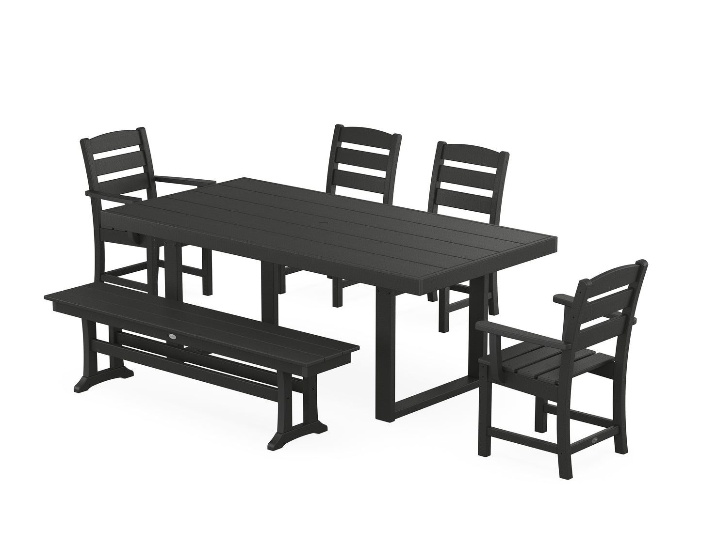 Lakeside 6-Piece Dining Set with Bench