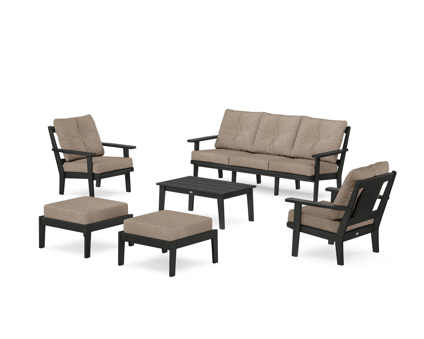 Prairie 6-Piece Lounge Sofa Set