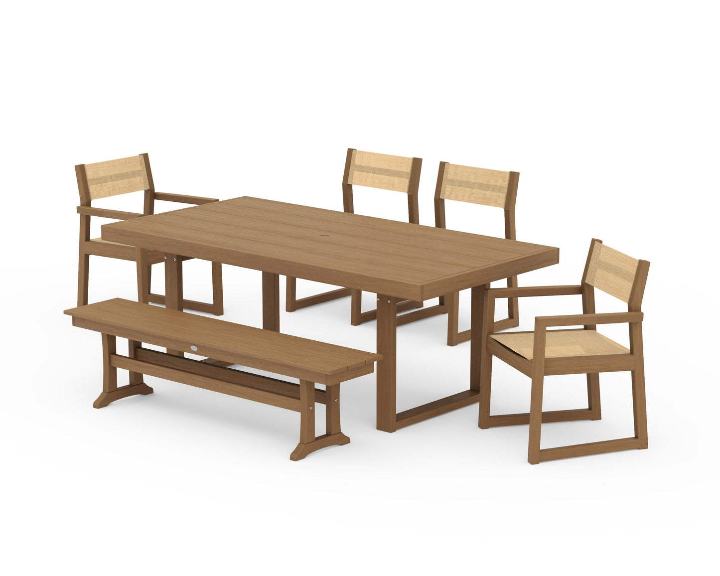 EDGE Sling 6-Piece Dining Set with Bench