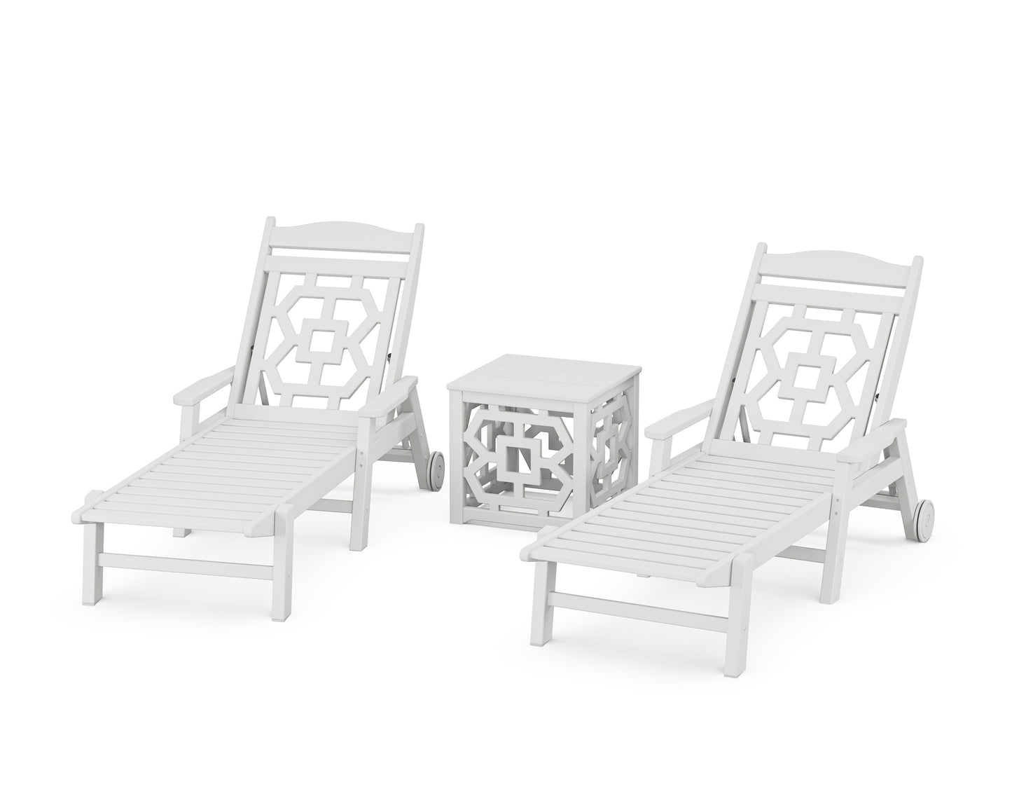 Chinoiserie 3-Piece Chaise Set