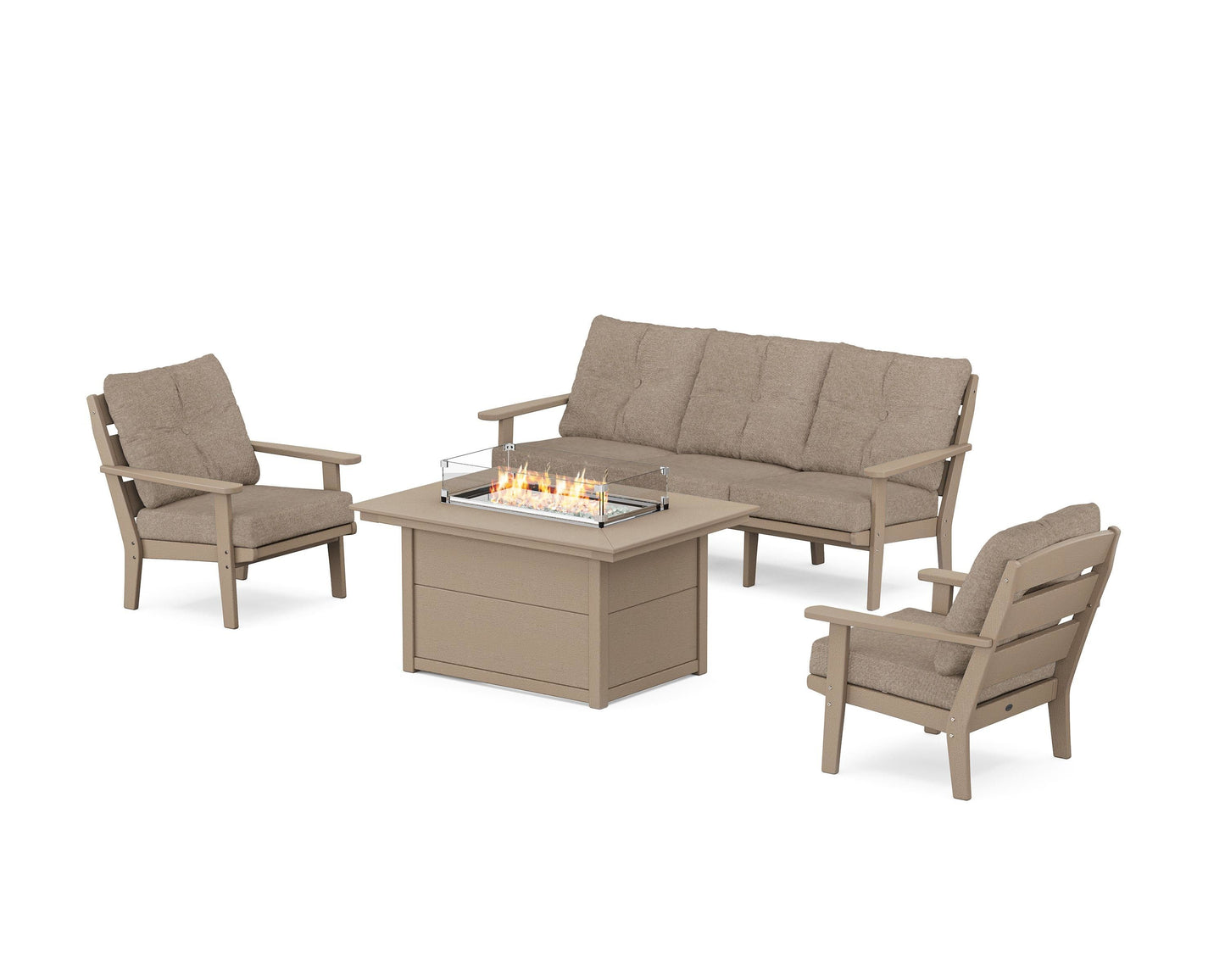 Lakeside Deep Seating Fire Pit Table Set