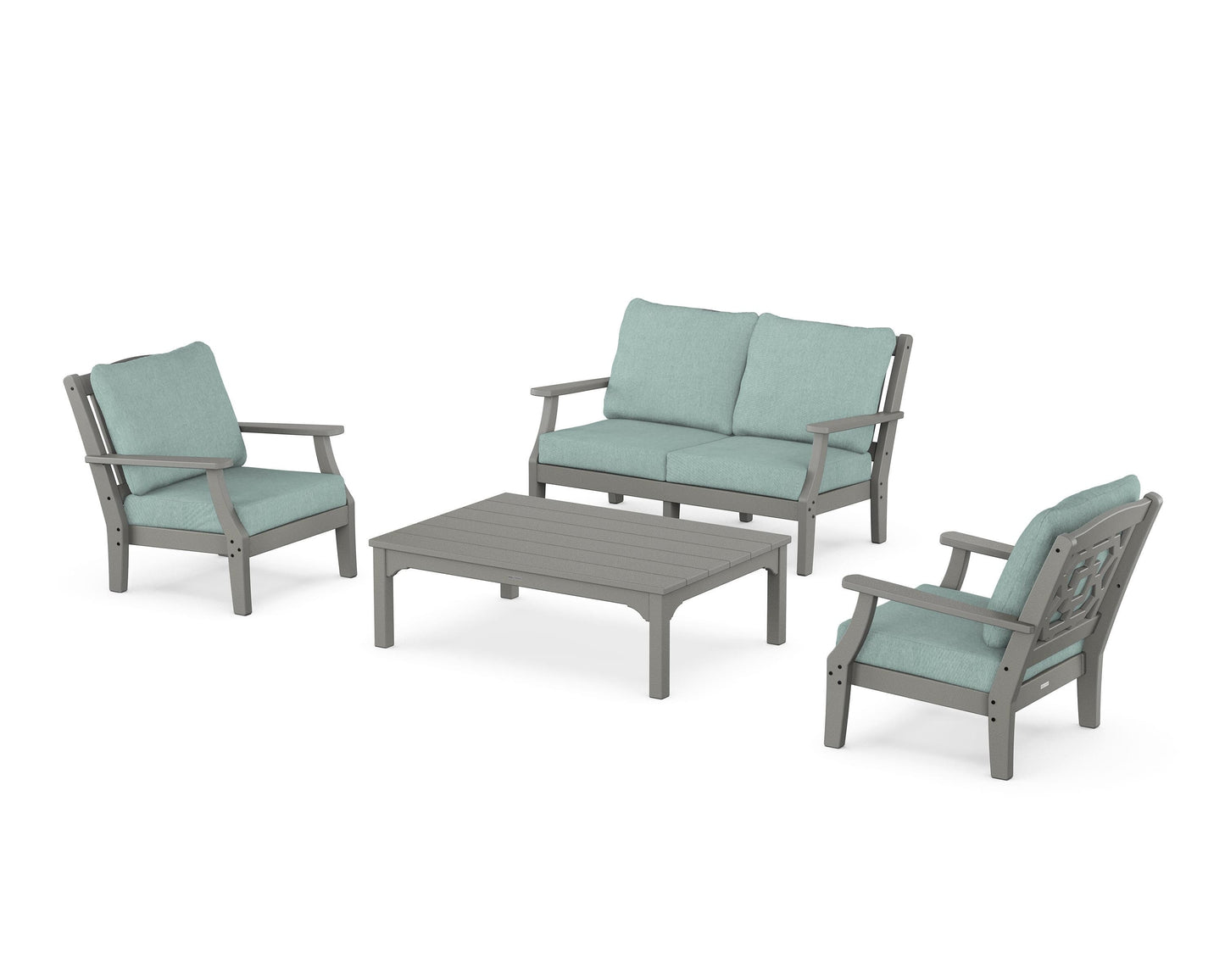 Chinoiserie 4-Piece Deep Seating Set with Loveseat