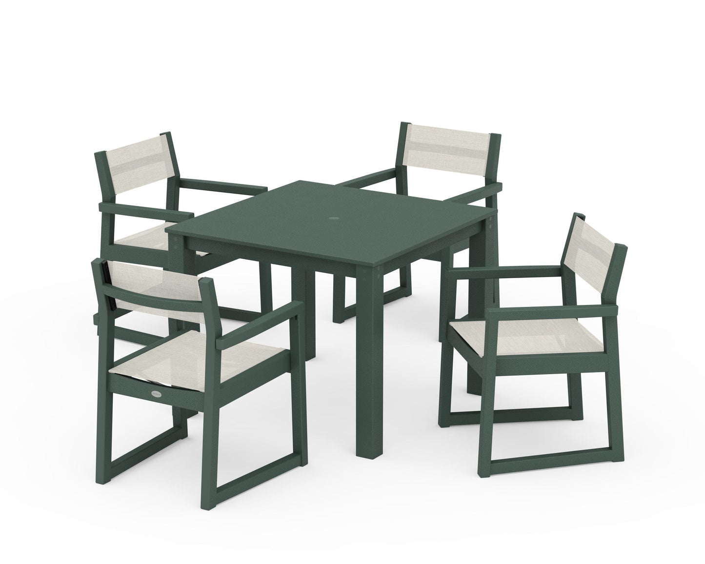 EDGE Sling Arm Chair 5-Piece Parsons Dining Set