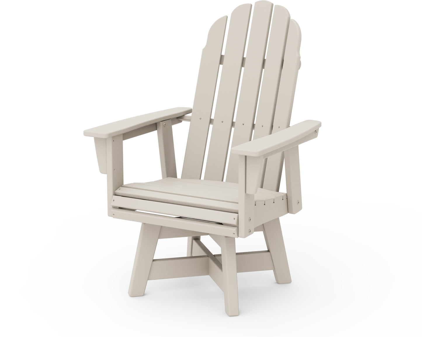 Vineyard Curveback Adirondack Swivel Dining Chair