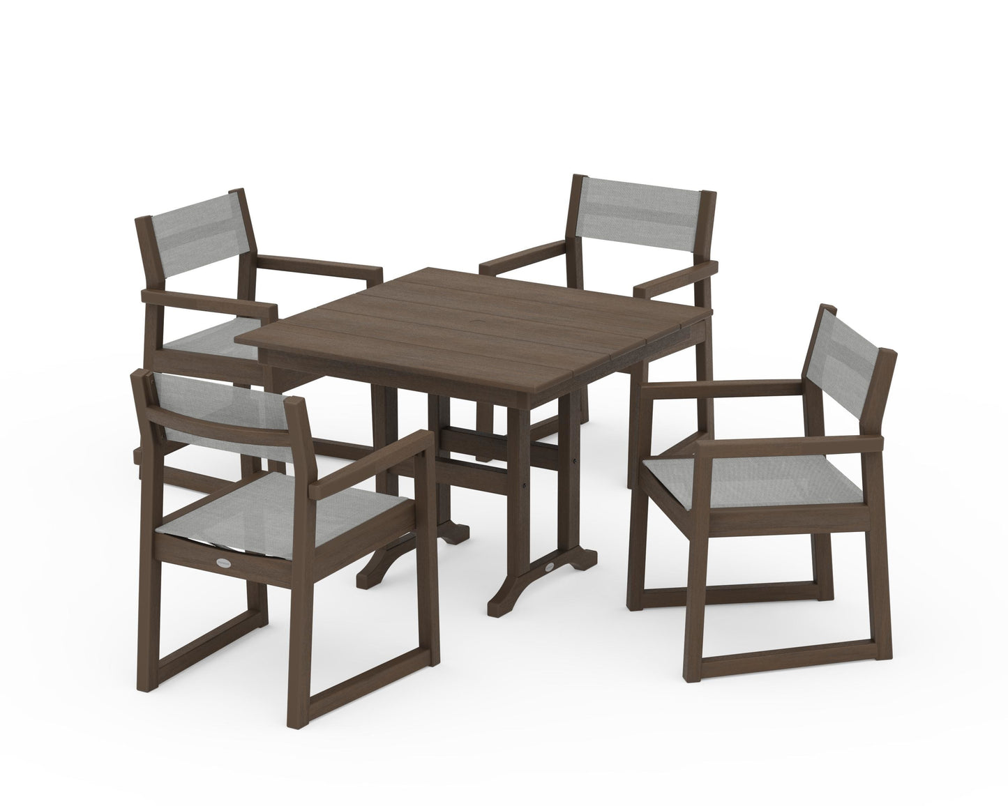 EDGE Sling Arm Chair 5-Piece Farmhouse Dining Set