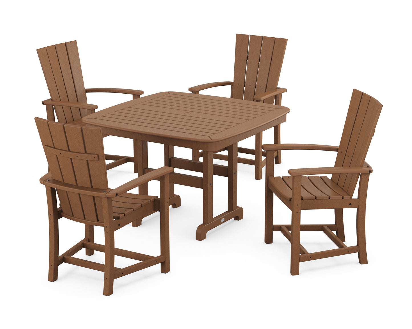 Quattro 5-Piece Dining Set with Trestle Legs