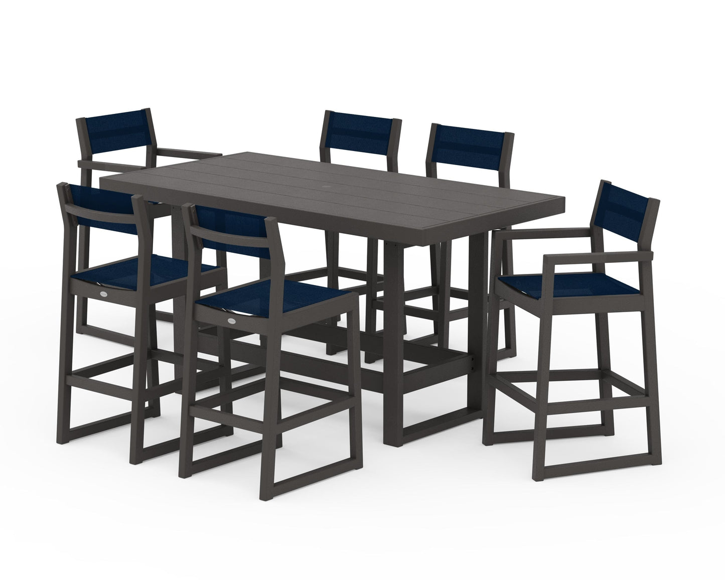 EDGE Sling 7-Piece Bar Table Set