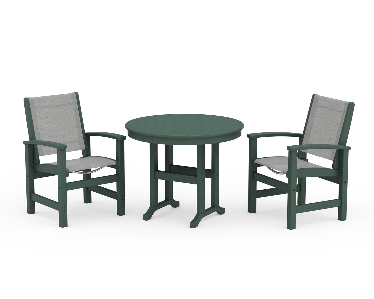 Coastal 3-Piece Round Dining Set