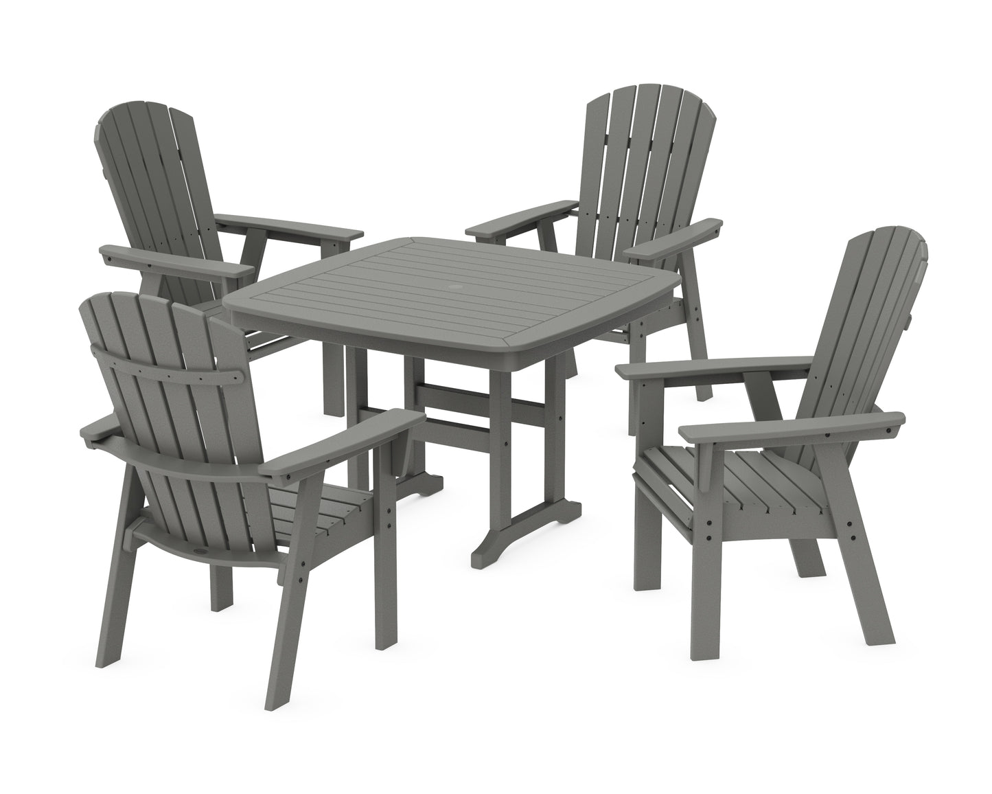 Nautical Curveback Adirondack 5-Piece Dining Set
