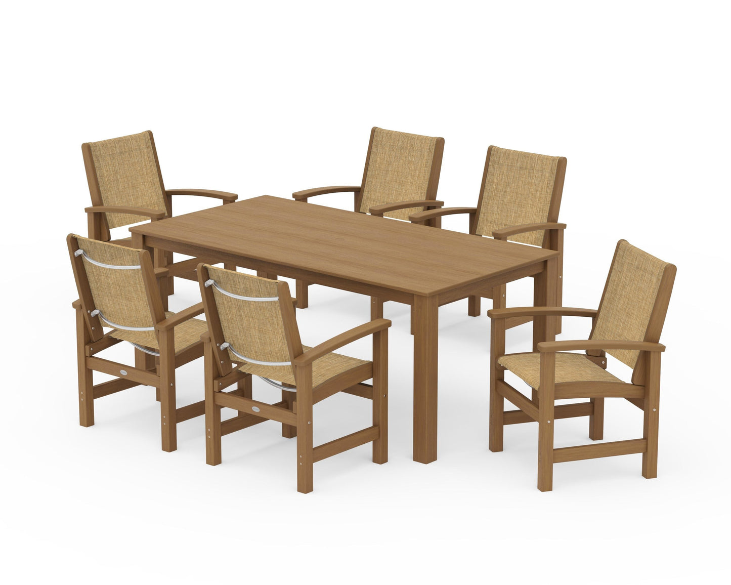 Coastal 7-Piece Parsons Dining Set