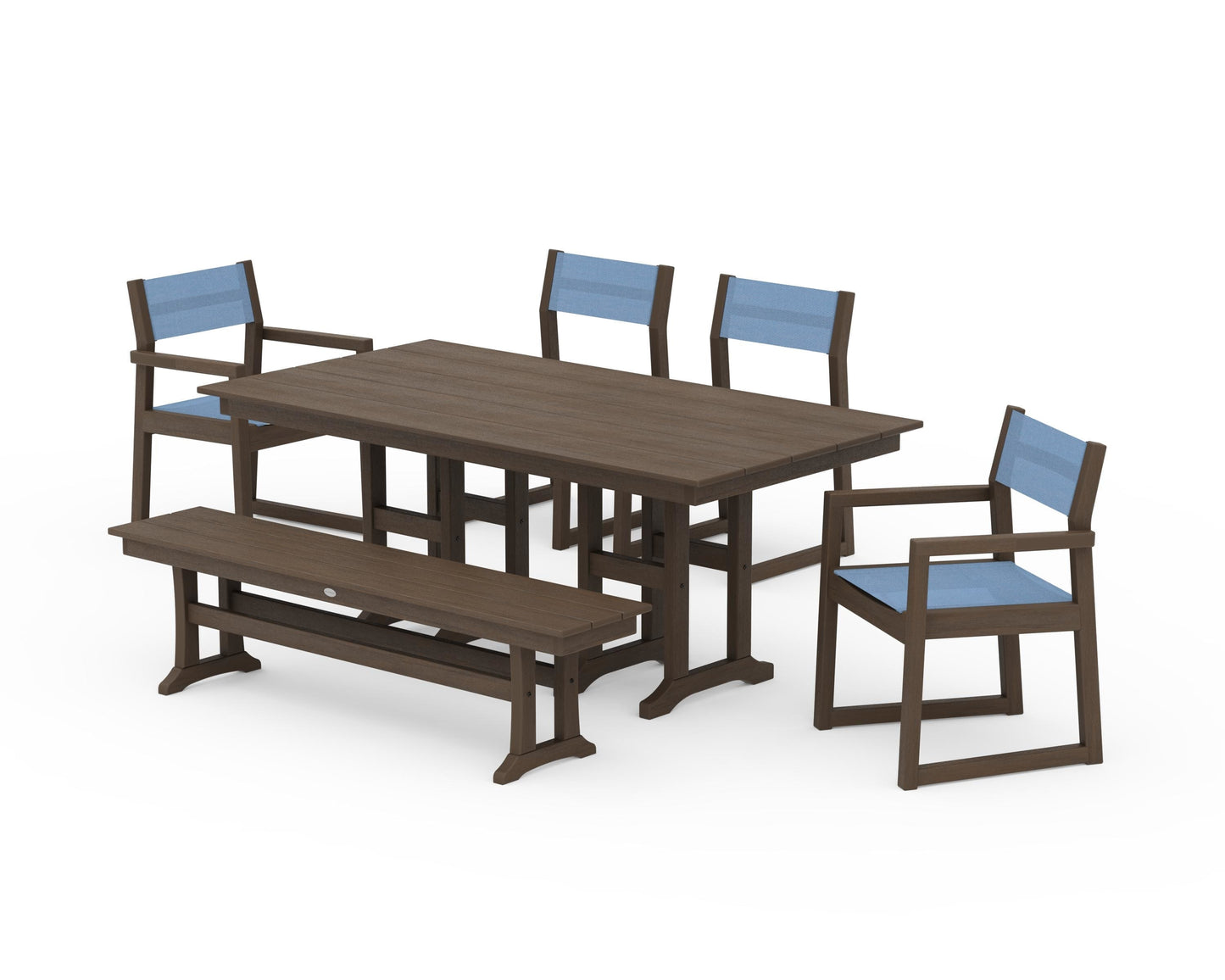 EDGE Sling 6-Piece Farmhouse Dining Set