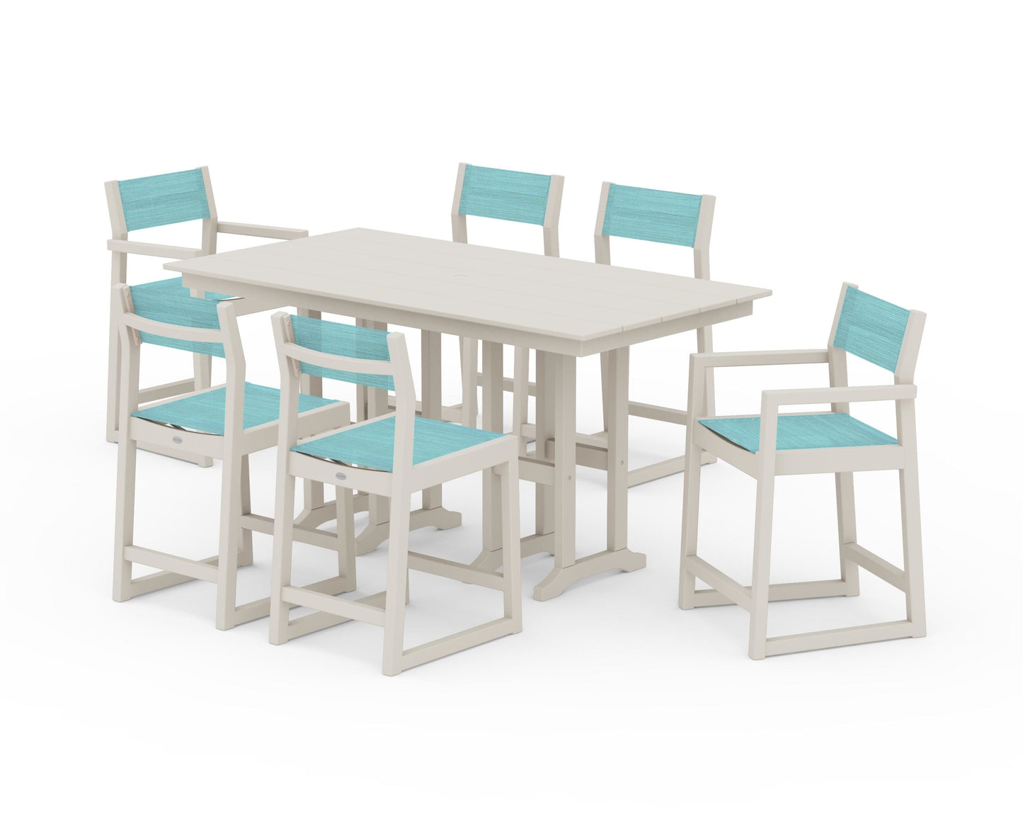 EDGE Sling 7-Piece Farmhouse Counter Set