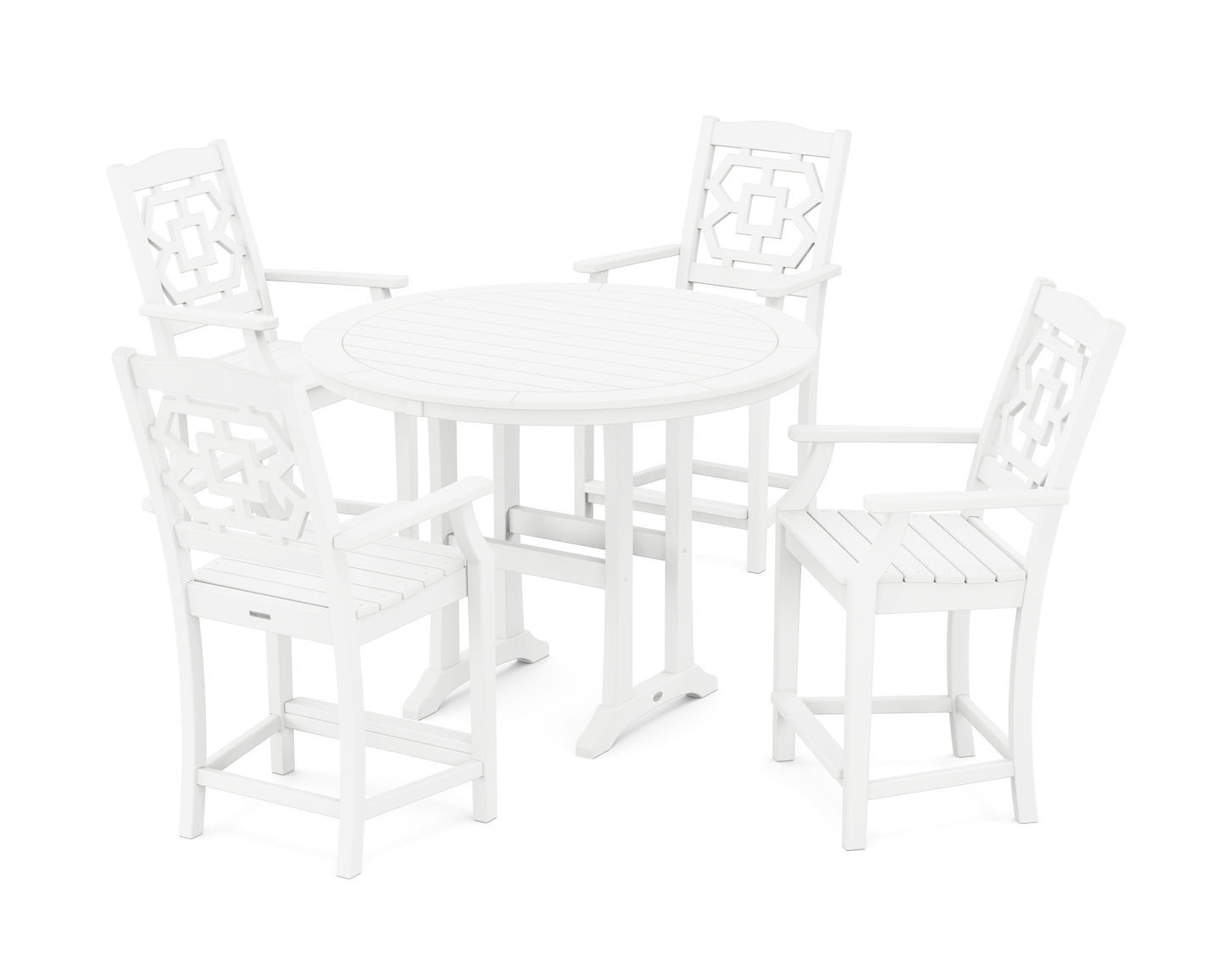 Chinoiserie 5-Piece Round Counter Set