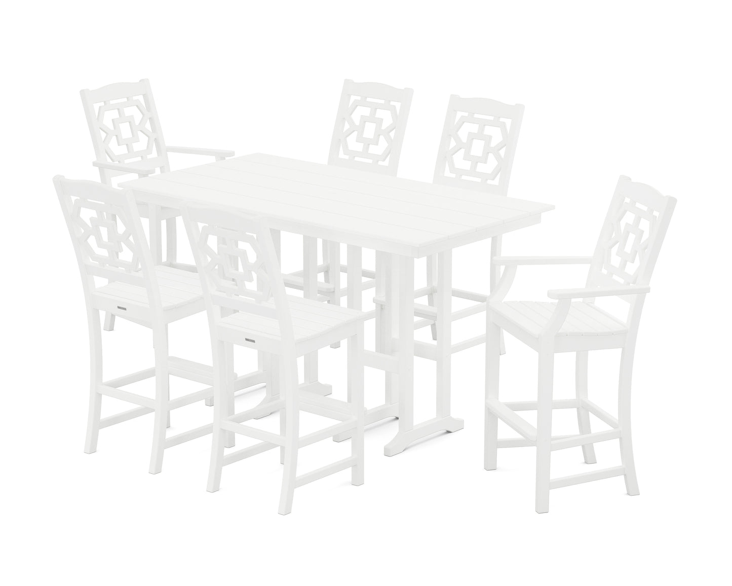 Chinoiserie 7-Piece Farmhouse Bar Set