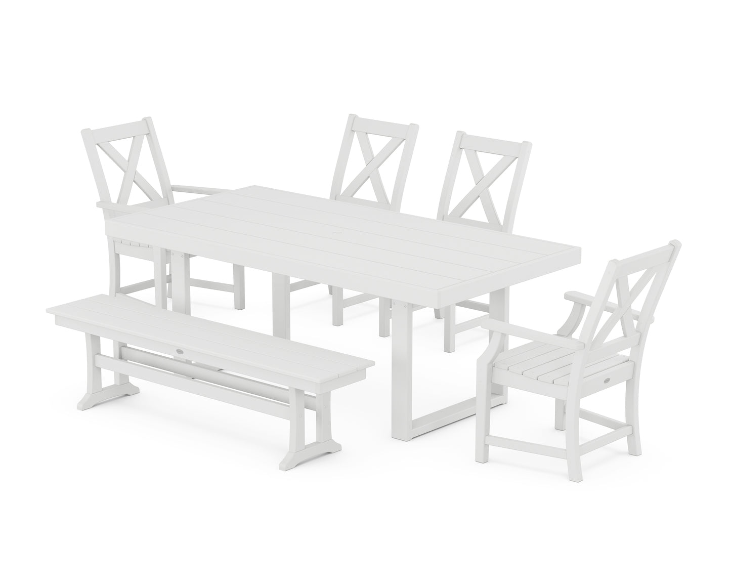 Braxton 6-Piece Dining Set with Bench