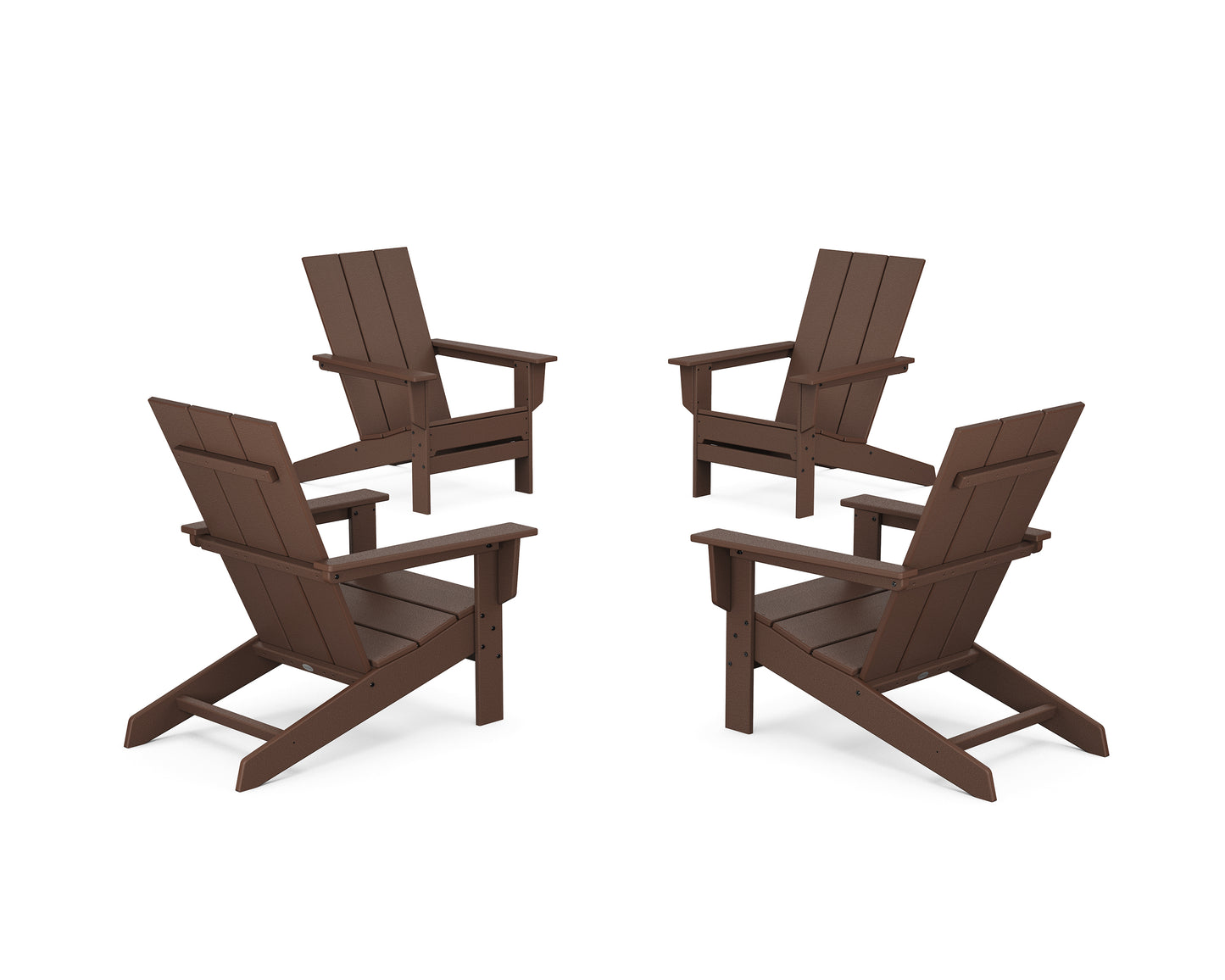 4-Piece Modern Studio Adirondack Chair Conversation Set