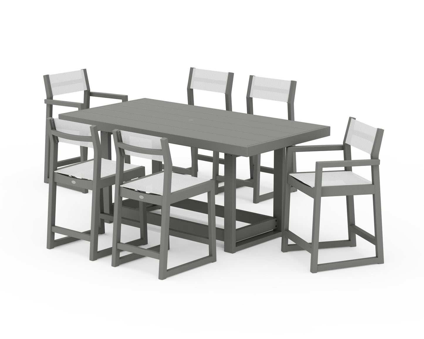 EDGE Sling 7-Piece Counter Table Set