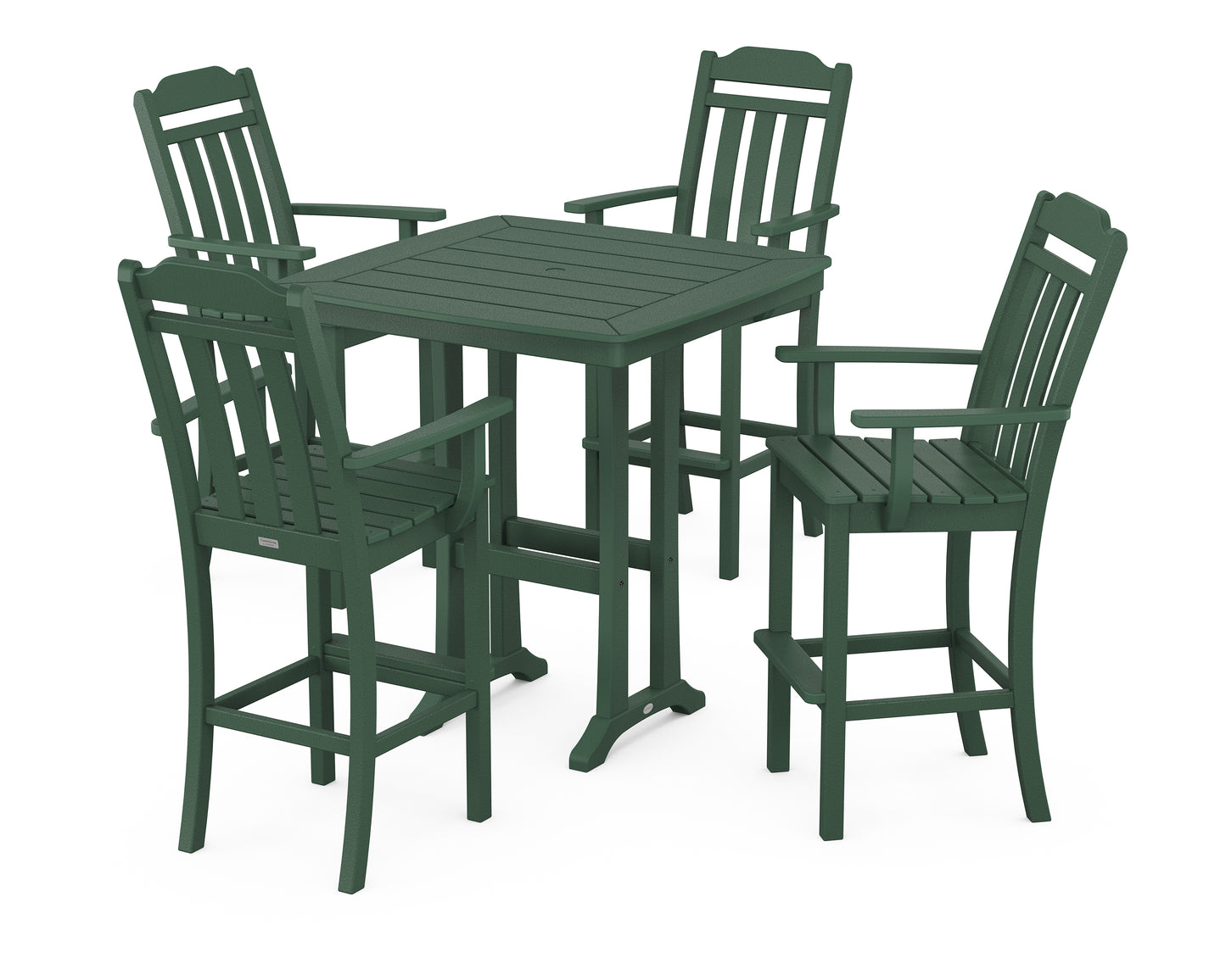 Cottage 5-Piece Bar Set with Trestle Legs