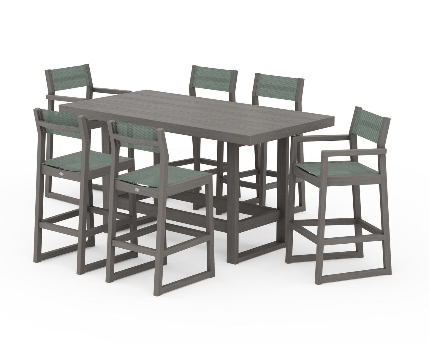 EDGE Sling 7-Piece Bar Table Set