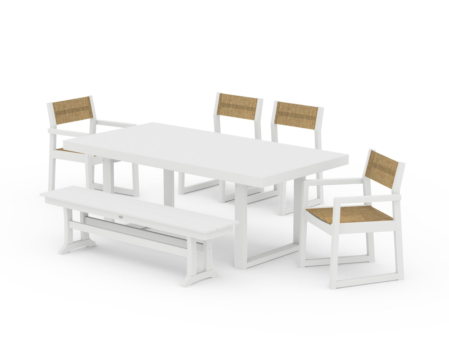EDGE Sling 6-Piece Dining Set with Bench