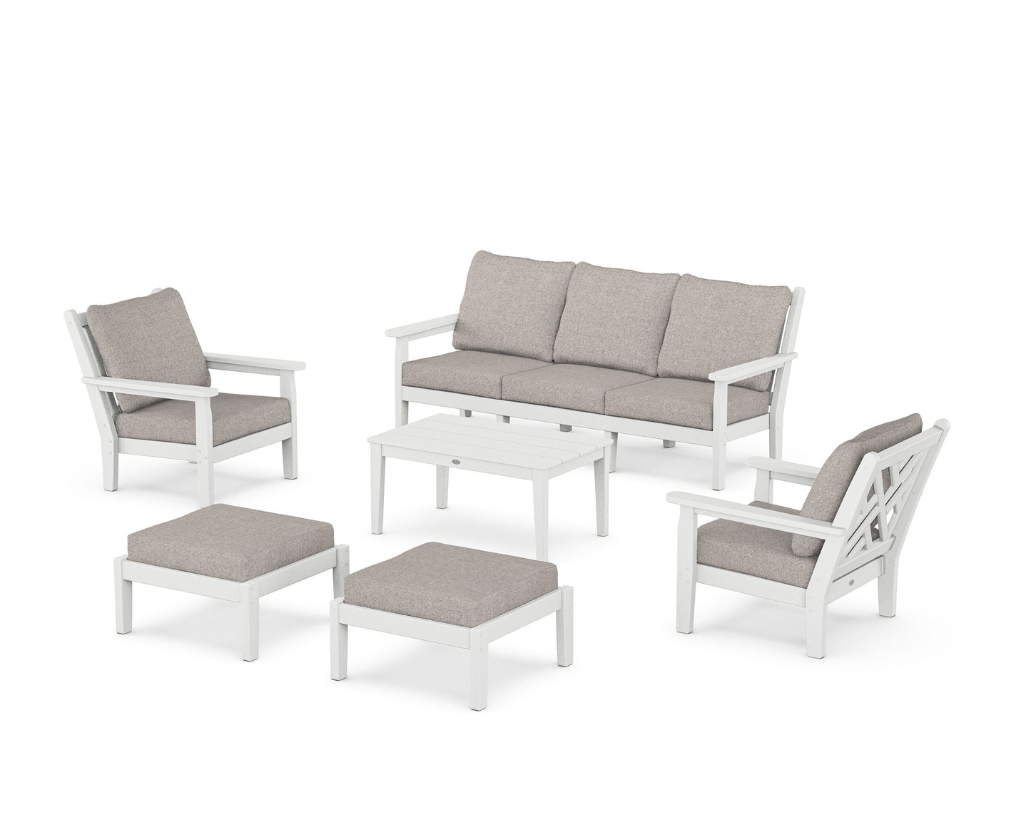 Chippendale 6-Piece Lounge Sofa Set