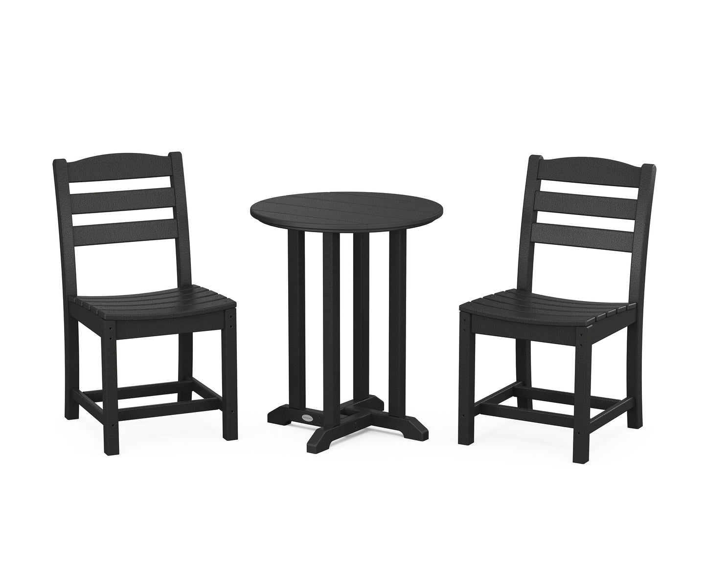 La Casa CafÃ© Side Chair 3-Piece Round Bistro Dining Set