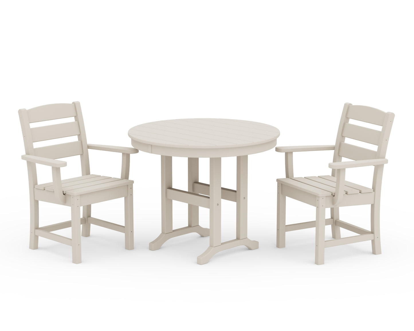 Lakeside 3-Piece Round Dining Set