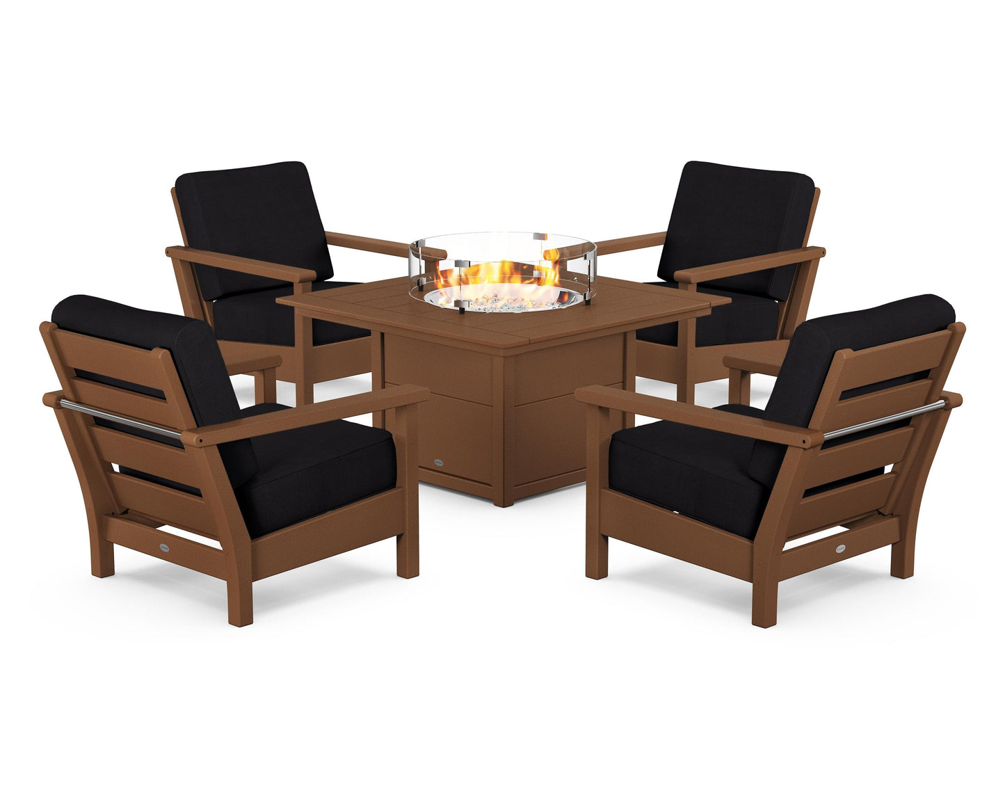 Harbour 5-Piece Conversation Set with Fire Pit Table