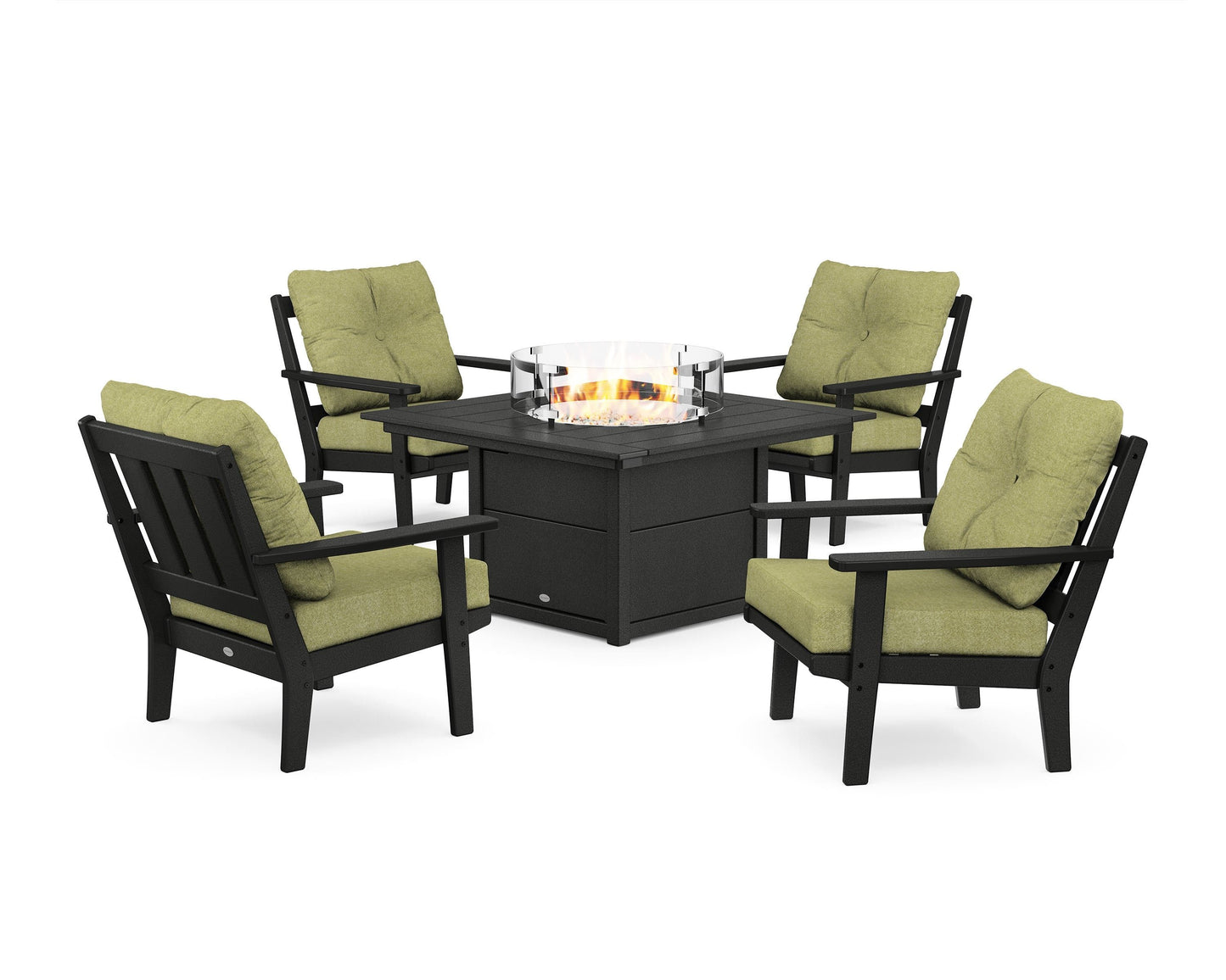 Oxford 5-Piece Deep Seating Set with Fire Pit Table