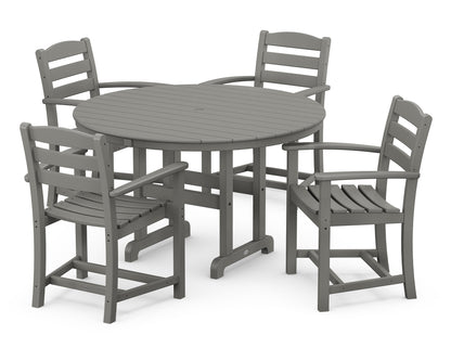 La Casa Cafâ€š 5-Piece Round Farmhouse Dining Set