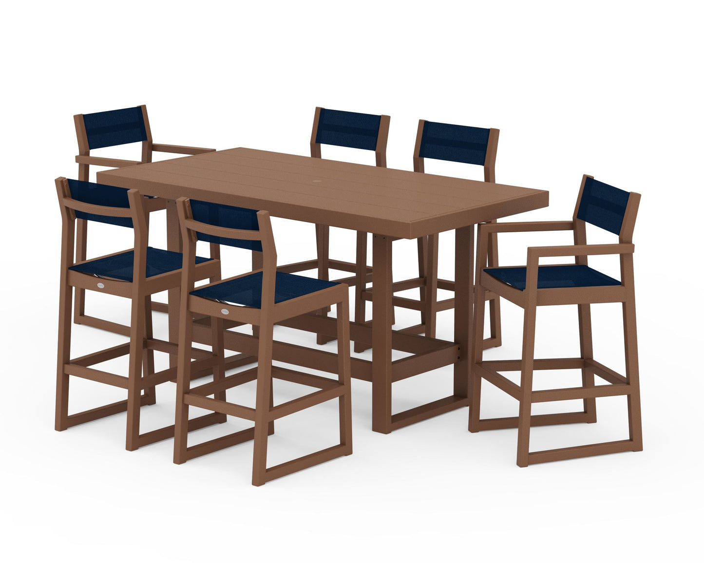 EDGE Sling 7-Piece Bar Table Set