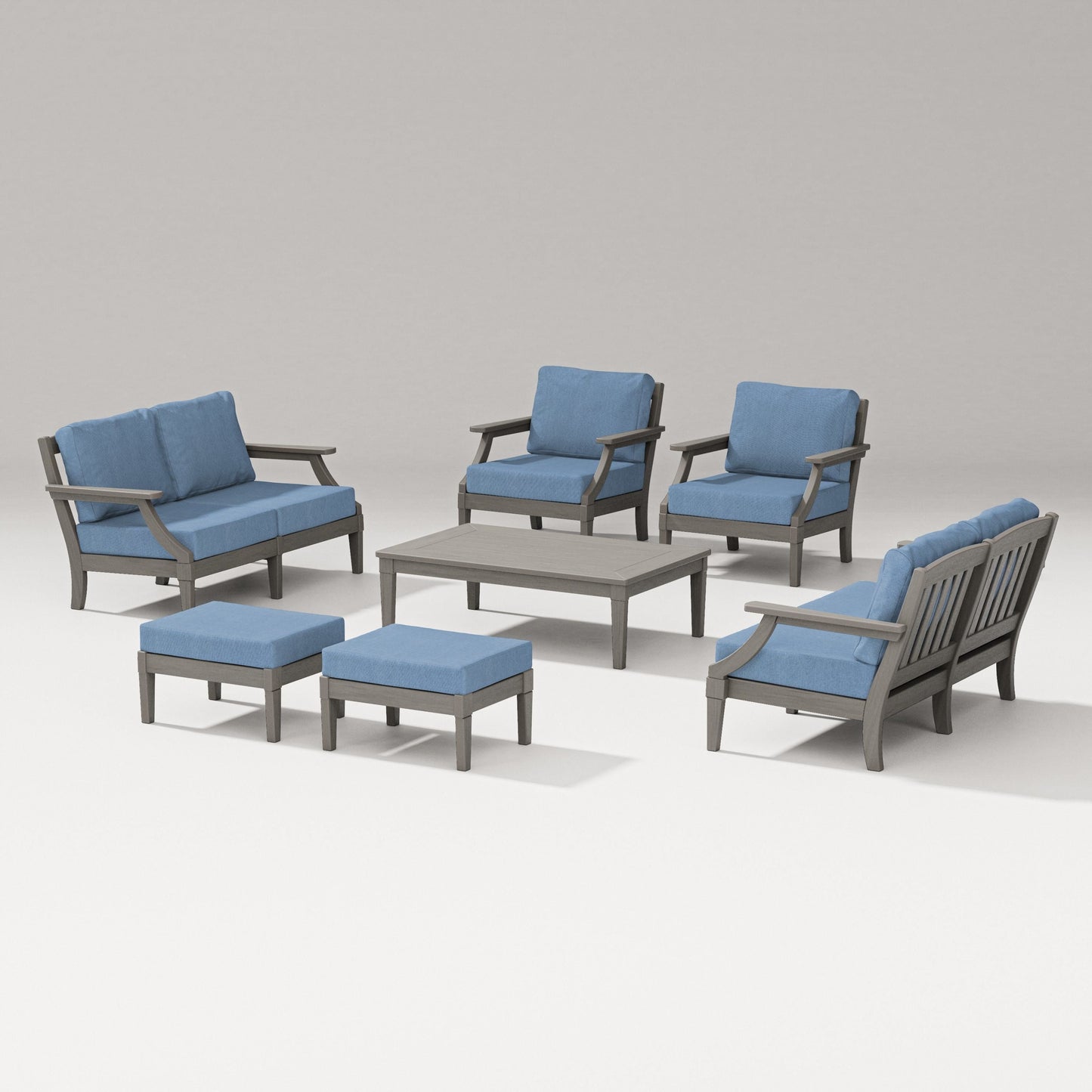 Estate 7-Piece Lounge Loveseat Set