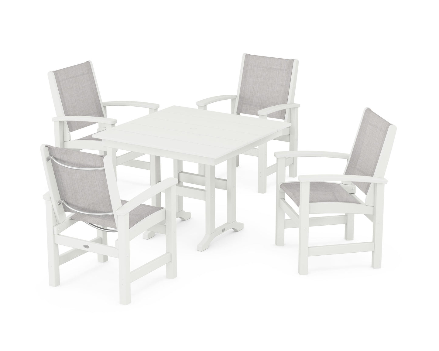 Coastal 5-Piece Farmhouse Dining Set