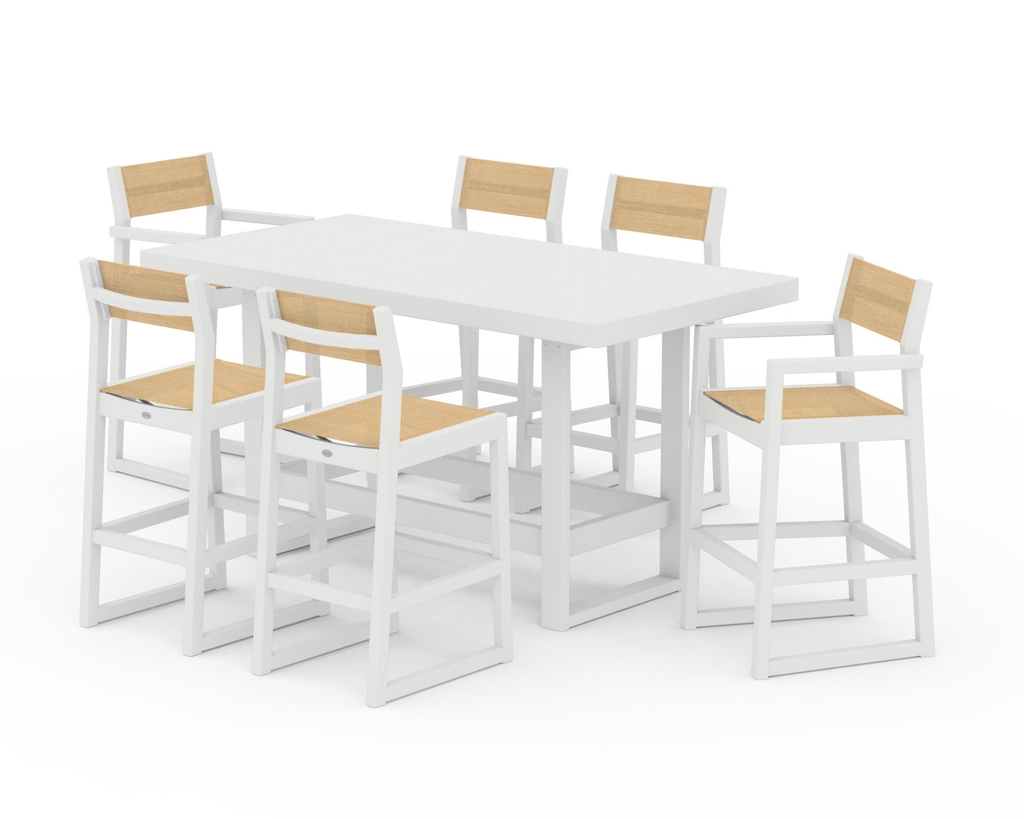 EDGE Sling 7-Piece Bar Table Set