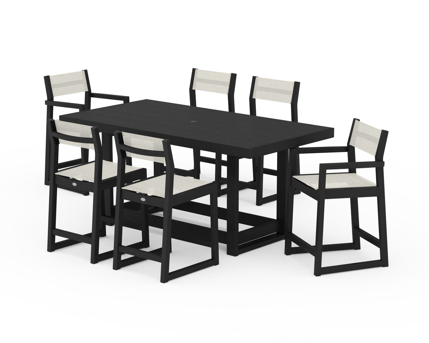 EDGE Sling 7-Piece Counter Table Set