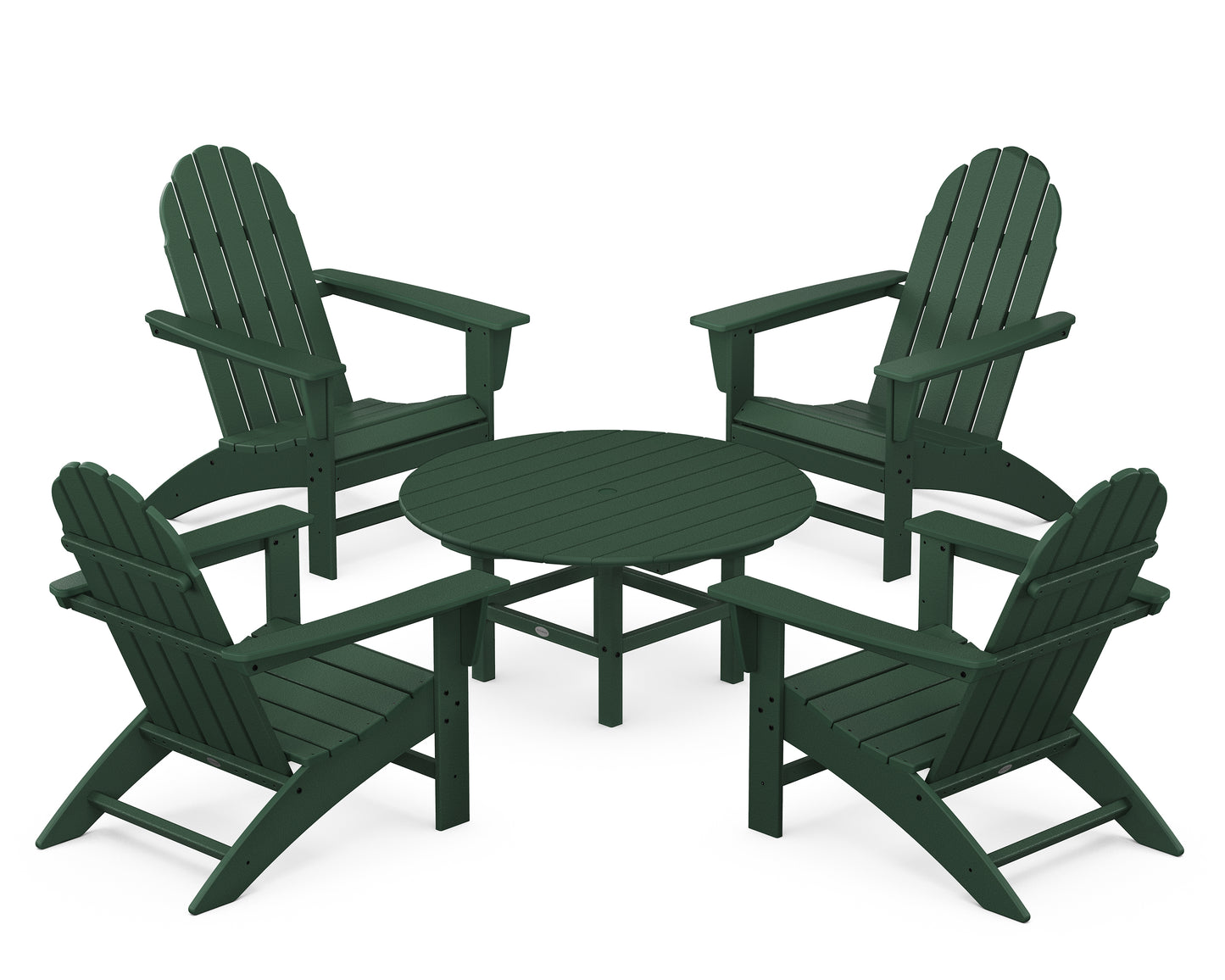 Vineyard 5-Piece Adirondack Chair Conversation Set