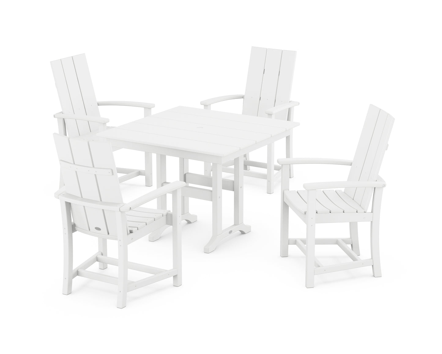 Modern Adirondack 5-Piece Farmhouse Dining Set