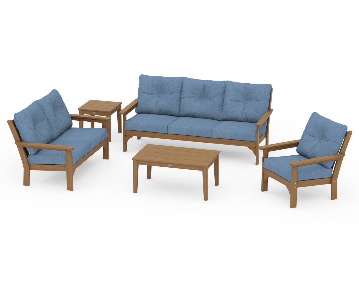 Vineyard 5 Piece Deep Seating Set