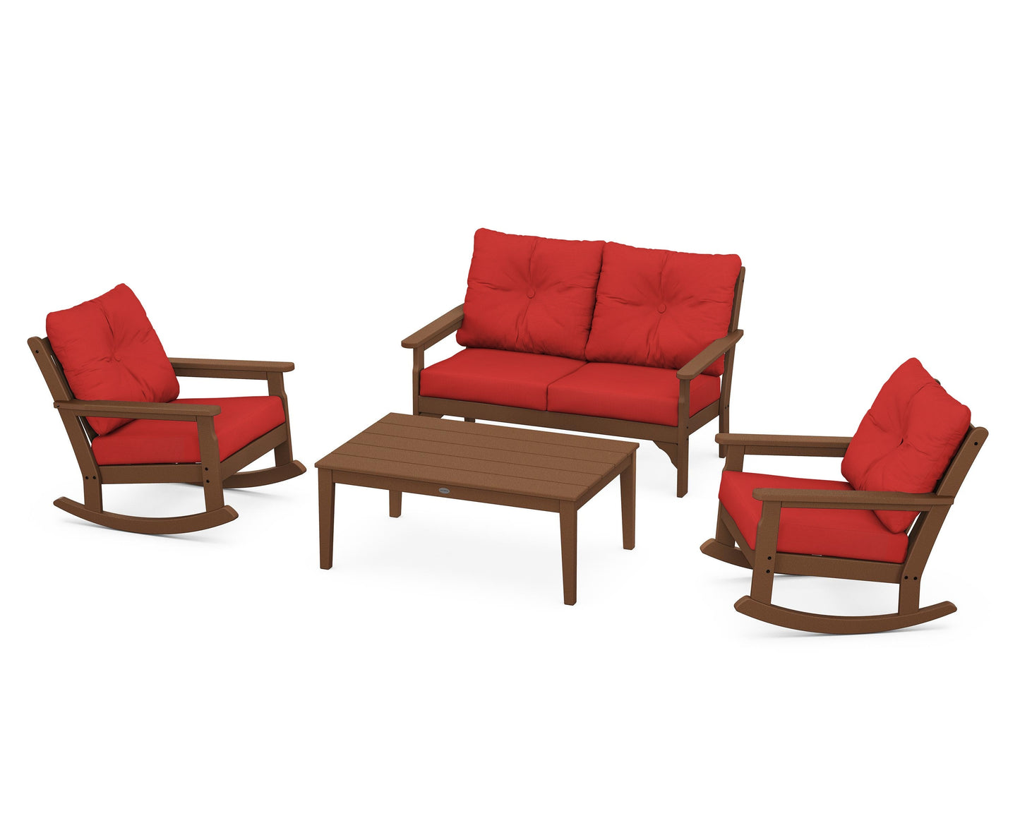 Vineyard 4-Piece Deep Seating Rocking Chair Set