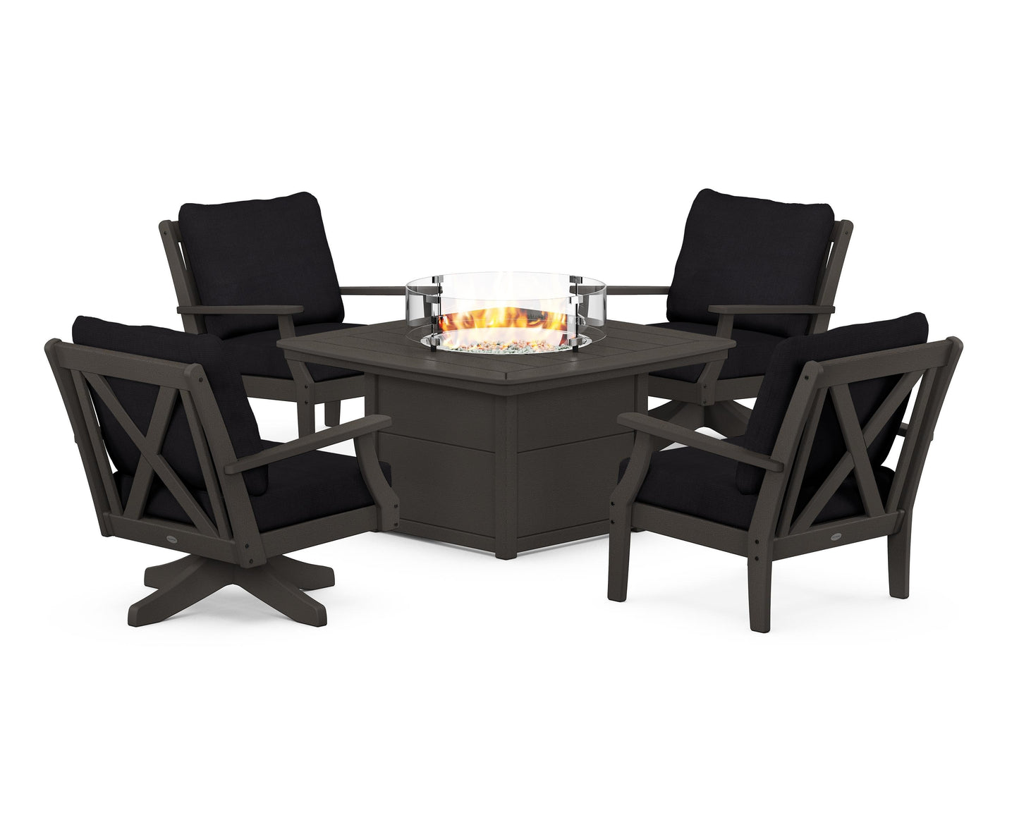 Braxton 5-Piece Deep Seating Set with Fire Table