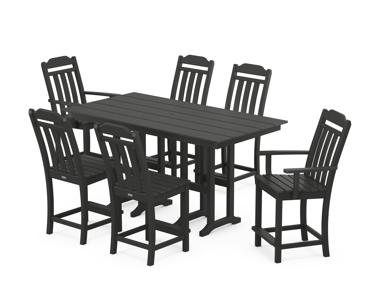 Cottage 7-Piece Farmhouse Counter Set