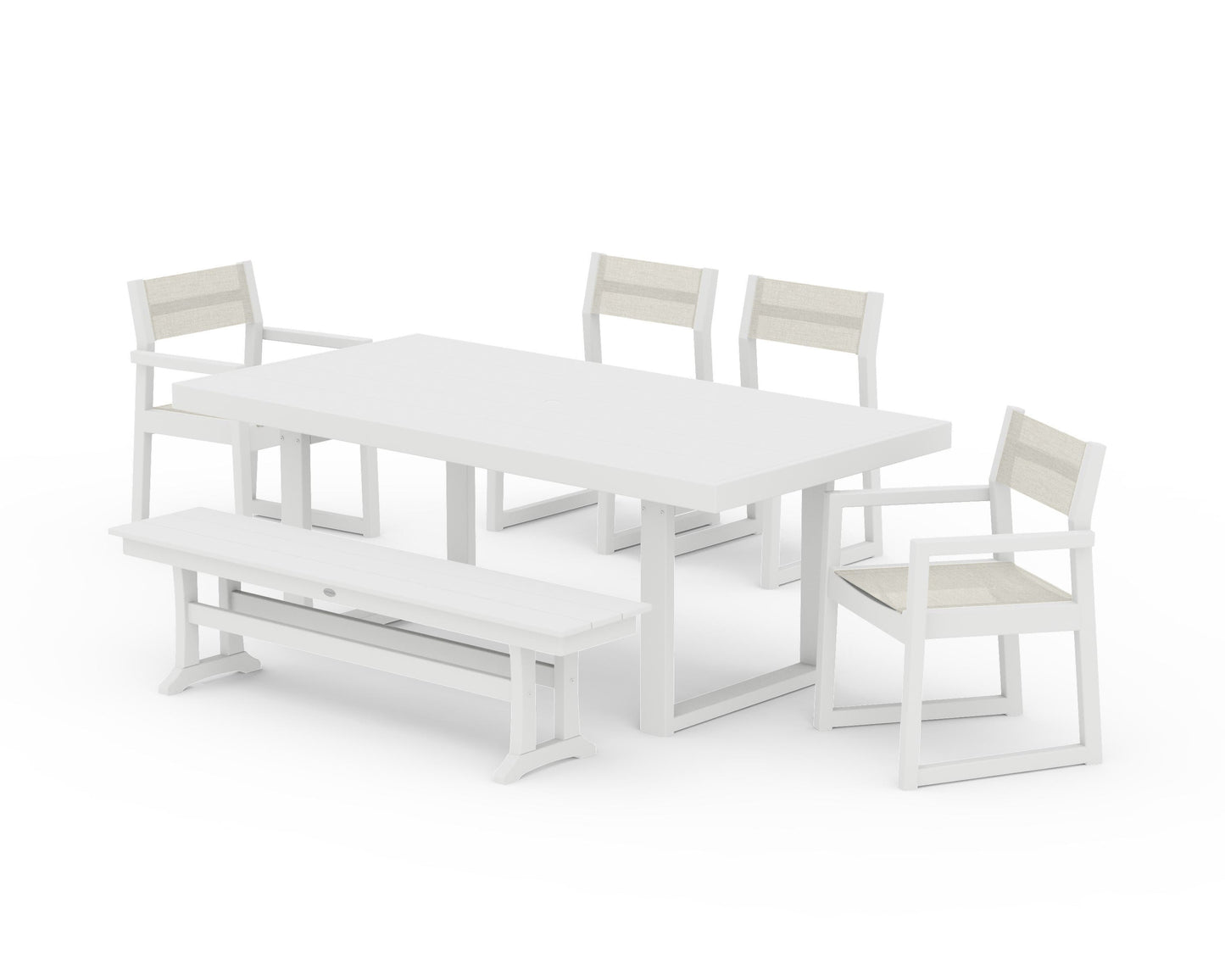EDGE Sling 6-Piece Dining Set with Bench