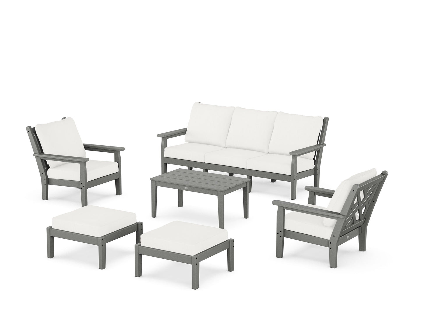 Chippendale 6-Piece Lounge Sofa Set