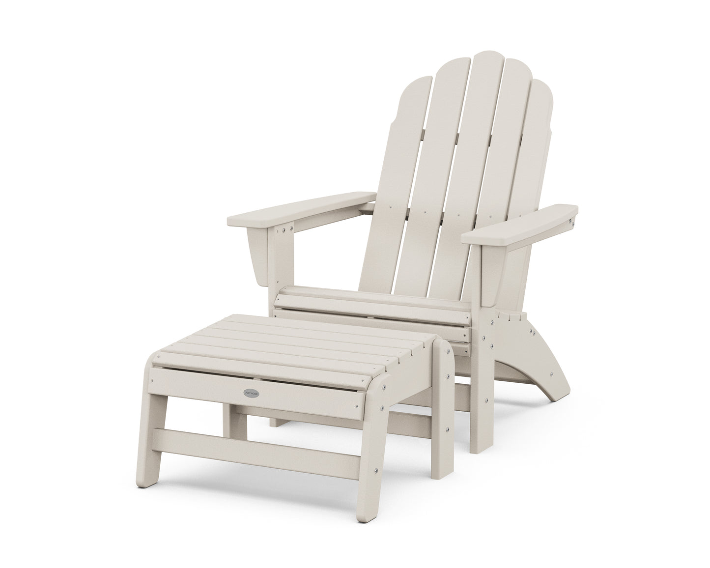 Vineyard Grand Adirondack Chair with Ottoman